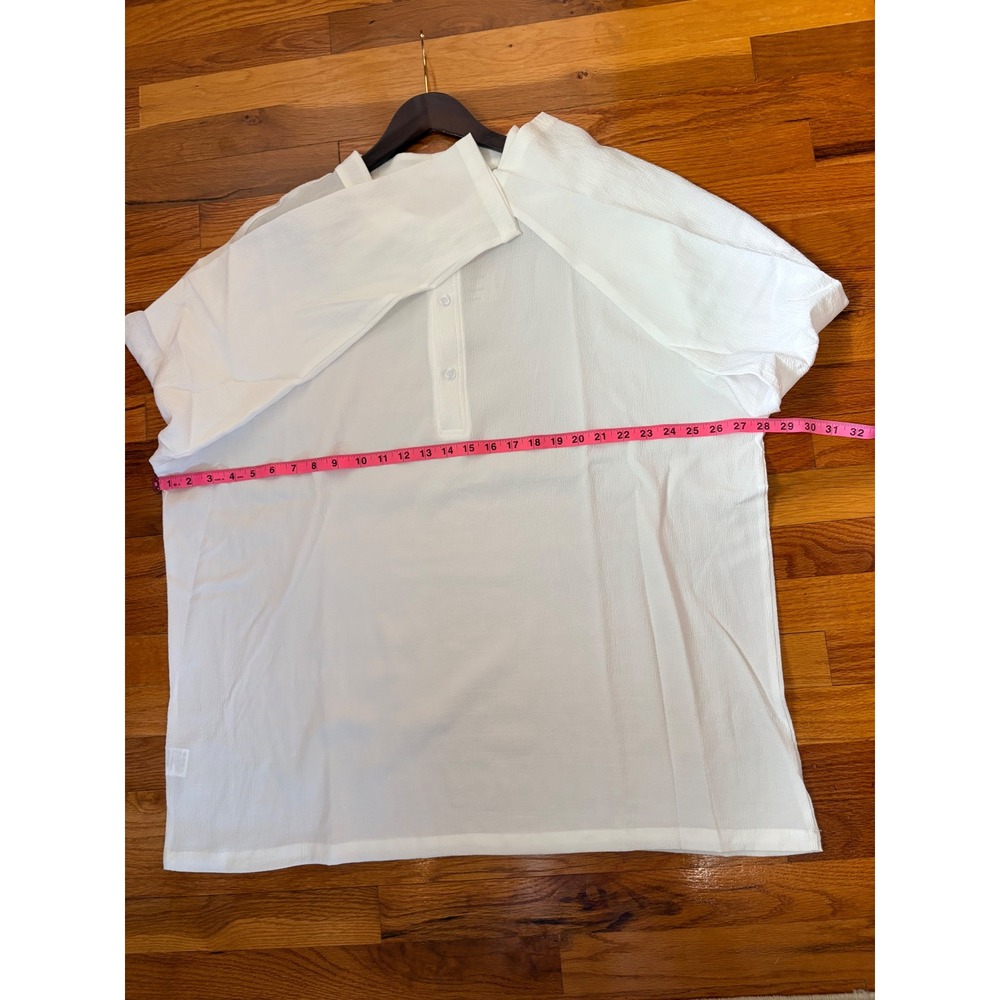 NWT COOFANDY Mens White 2 Piece Henley Shirt and Pants Set Lounge XXXL Beachwear - Picture 10 of 16